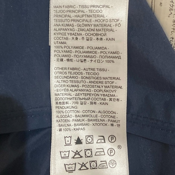 Vintage men’s Levi’s nylon dark denim lightweight shirt jacket shacket large - Picture 8 of 9